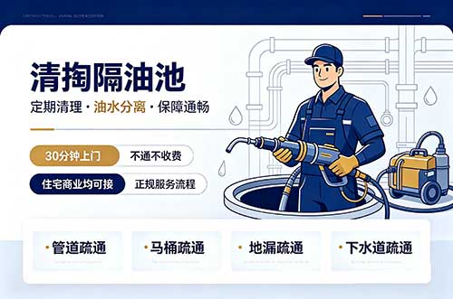 云浮清掏隔油池